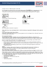 Предварительный просмотр 4 страницы ESM VS-122 Original Operating Instructions