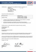 Предварительный просмотр 22 страницы ESM VS-122 Original Operating Instructions