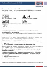 Предварительный просмотр 26 страницы ESM VS-122 Original Operating Instructions