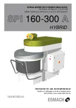 Preview for 1 page of Esmach SPI 160 A Hybrid Instructions For Use And Maintenance Manual