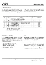 Предварительный просмотр 6 страницы ESMT F25L04PA Series Manual