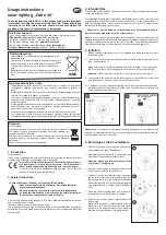 Предварительный просмотр 1 страницы esotec Cube 30 Usage Instructions