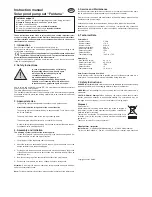 esotec Fontana 101714 Instruction Manual preview