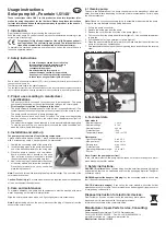 Preview for 1 page of esotec Fountain 1,5/140 Usage Instructions