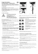 Preview for 1 page of esotec Palermo plus Usage Instructions