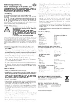 Preview for 1 page of esotec Solar Island Operating Instructions