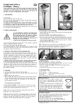 Preview for 2 page of esotec Sunny Usage Instructions