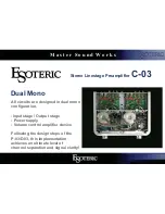 Предварительный просмотр 13 страницы Esoteric C-03 Brochure