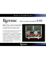 Предварительный просмотр 22 страницы Esoteric C-03 Brochure