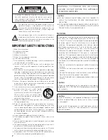 Preview for 2 page of Esoteric D-01 Owner'S Manual