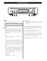 Preview for 9 page of Esoteric D-01 Owner'S Manual