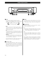 Preview for 10 page of Esoteric D-01 Owner'S Manual