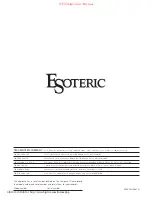 Предварительный просмотр 56 страницы Esoteric DV-30s Owner'S Manual