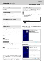 Esoteric Grandioso P1X Firmware Update Manual предпросмотр