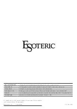 Предварительный просмотр 24 страницы Esoteric I-03 Owner'S Manual