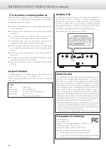 Предварительный просмотр 4 страницы Esoteric K-01Xs Owner'S Manual