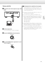 Предварительный просмотр 23 страницы Esoteric K-01Xs Owner'S Manual