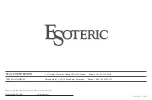 Preview for 20 page of Esoteric OP-DAC1 Owner'S Manual