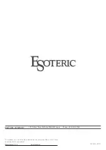 Предварительный просмотр 52 страницы Esoteric S-05 Owner'S Manual