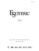 Esoteric UX-3 Owner'S Manual preview