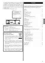 Предварительный просмотр 3 страницы Esoteric X-01 D2 Owner'S Manual