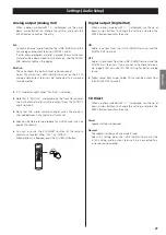 Предварительный просмотр 21 страницы Esoteric X-01 D2 Owner'S Manual