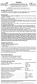 ESP CSD212 Installation Instructions Manual preview