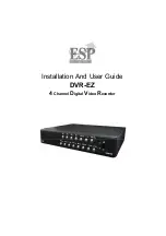 Предварительный просмотр 1 страницы ESP DVR-EZ Installation And User Manual