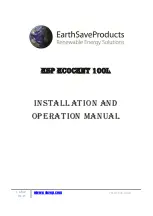 Preview for 1 page of ESP Ecocent 100L Installation And Operation Manual