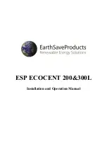 ESP Ecocent 200L Installation And Operation Manual preview