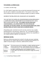 Preview for 12 page of ESP HT 12 KW Installation And User Manual