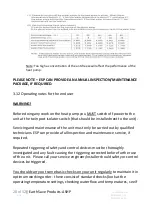 Preview for 28 page of ESP HT 12 KW Installation And User Manual