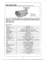 Предварительный просмотр 16 страницы ESP IRCAM1000 Installation And Use Manual