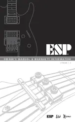 ESP LTD KH-602 Owner'S Manual & Warranty Information preview