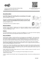 Preview for 1 page of ESP MAGDUOCP Installation And Maintenance Instructions