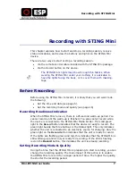 Preview for 8 page of ESP STING Mini User Manual