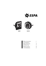 Espa NCC Instruction Manual preview