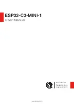 Espressif Systems ESP32--C3--MINI--1 User Manual предпросмотр