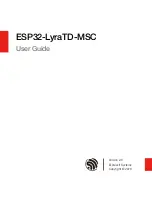 Espressif Systems ESP32-LyraTD-MSC User Manual предпросмотр