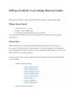 Espressif ESP32-DevKitC V4 Getting Started Manual предпросмотр