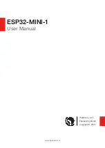 Espressif ESP32--MINI--1 User Manual предпросмотр