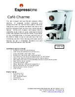 Предварительный просмотр 2 страницы Espressione Cafe Charme 1332-A Features