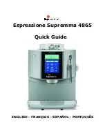 Espressione Supremma 4865 Quick Manual предпросмотр