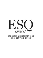 Preview for 3 page of Esq SWISS Operating Instruction And Service Instructions Manual