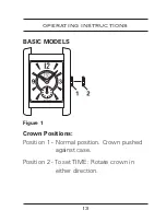 Preview for 12 page of Esq SWISS Operating Instruction And Service Instructions Manual