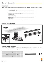 Preview for 2 page of ESS Aqua Jewels LINEA XS AJXS-20-ZM Installation Advice