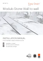 ESS Easy Drain Modulo Stone Wall to wall Installation Manual предпросмотр