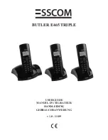 Предварительный просмотр 1 страницы Esscom BUTLER E465 TRIPLE User Manual