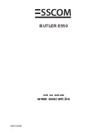 Preview for 92 page of Esscom BUTLER E550 TRIPLE User Manual