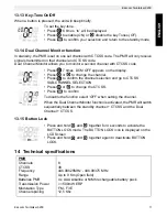 Preview for 11 page of Esscom TWINTALKER 9200 User Manual